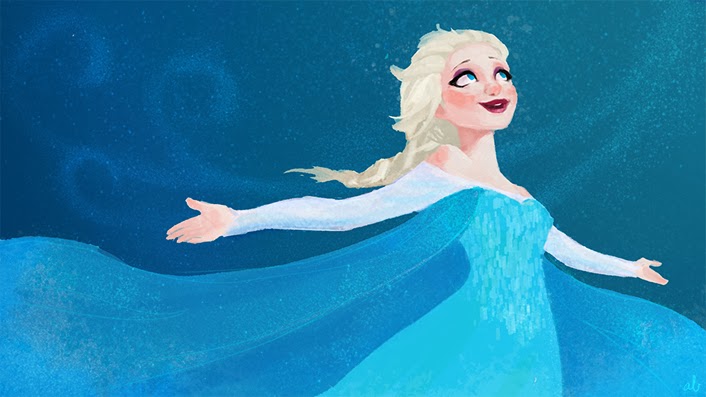 Alisa Bishop’s take on Elsa can give inspiration for a Frozen-inspired cornhole board.