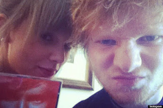 Swift and Sheeran in a photo from Twitter in 2012 Swift and Sheeran in a photo from Twitter in 2012