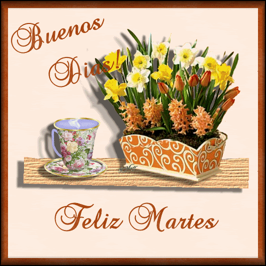 Resultado de imagen de feliz martes con flores