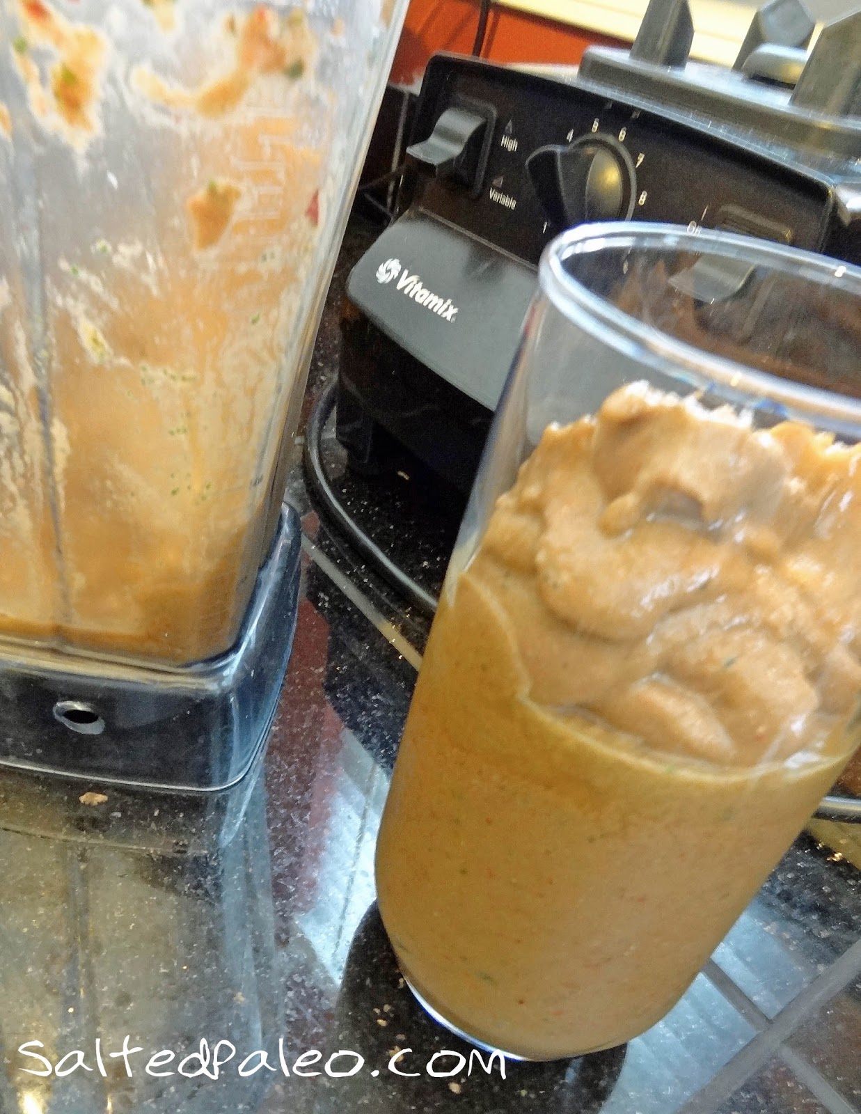 Salted Paleo Strawberry Spinach Shake (scd, paleo, Vitamix)