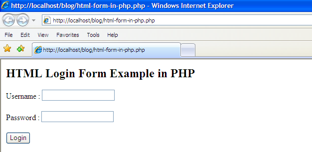 php example