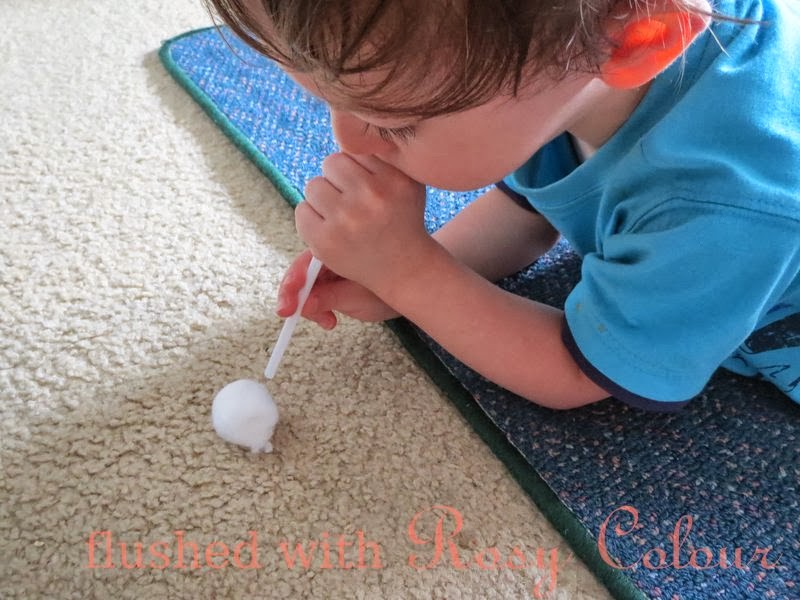 Flushed with Rosy Colour Games with Straws