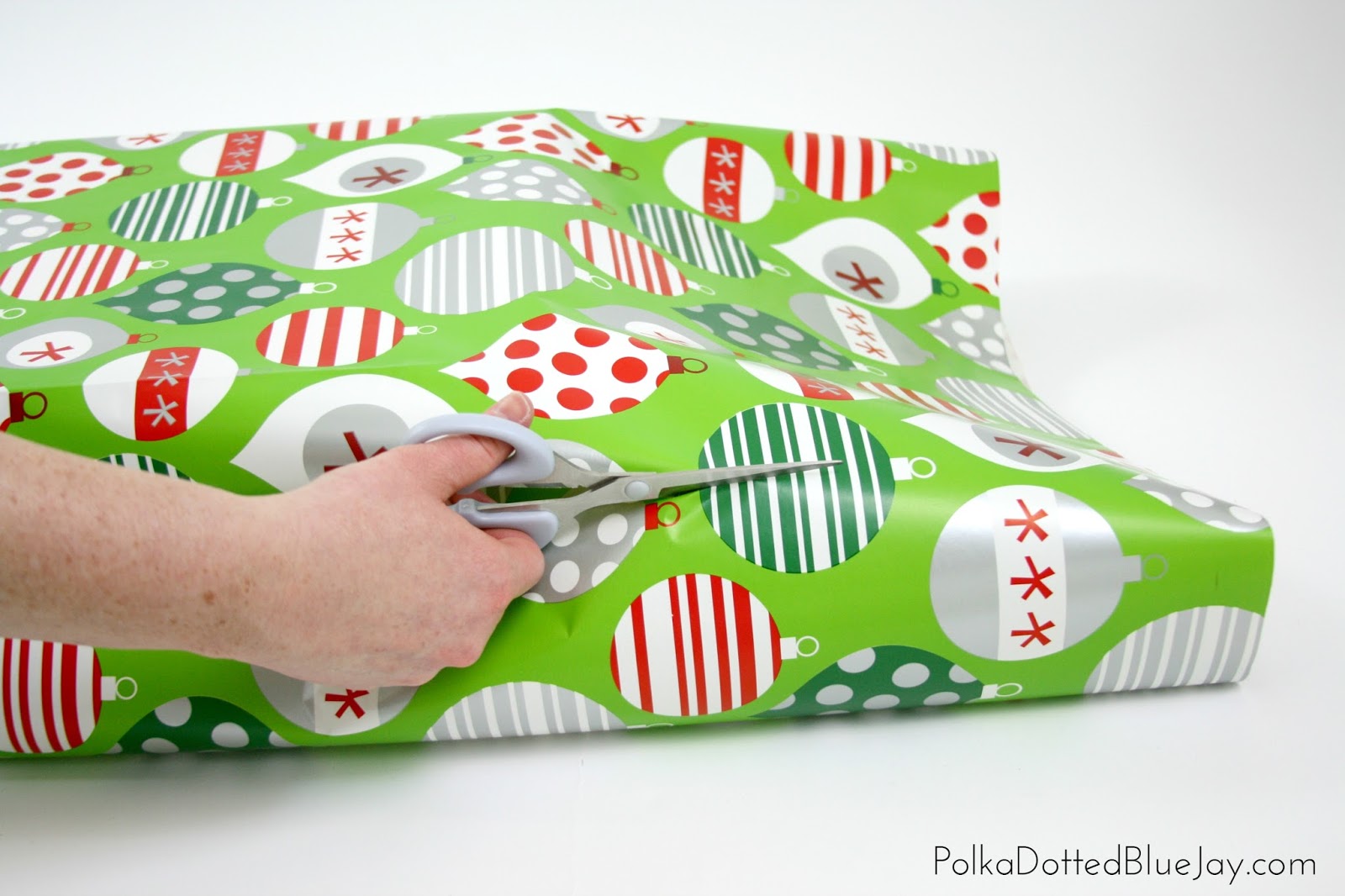 How To Wrap Beautiful Christmas Presents - Polka Dotted Blue Jay