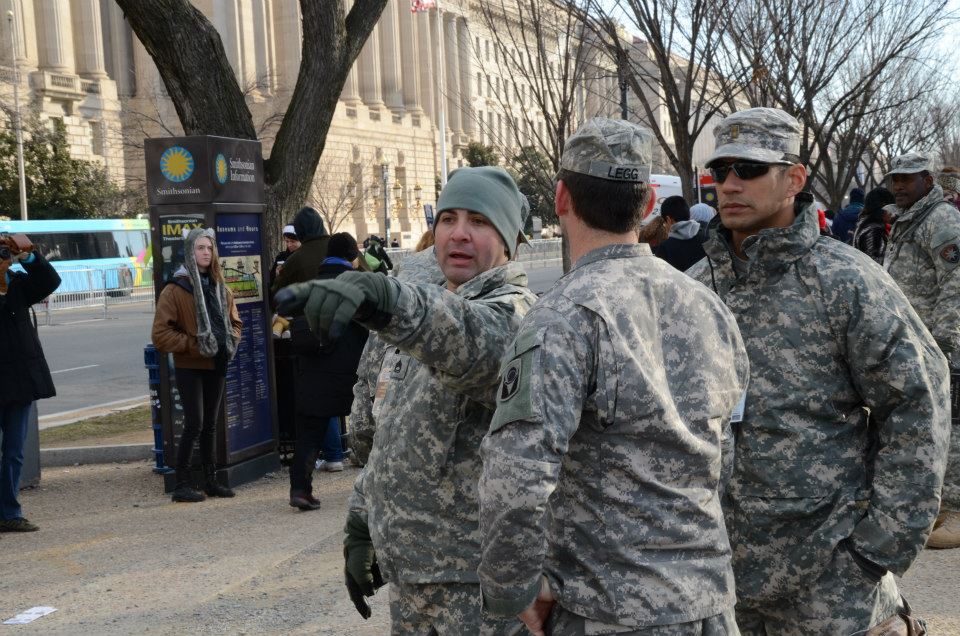 Wounded Times Florida National Guards In Washington for Inauguration