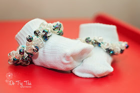 beaded socks crochet pony beads