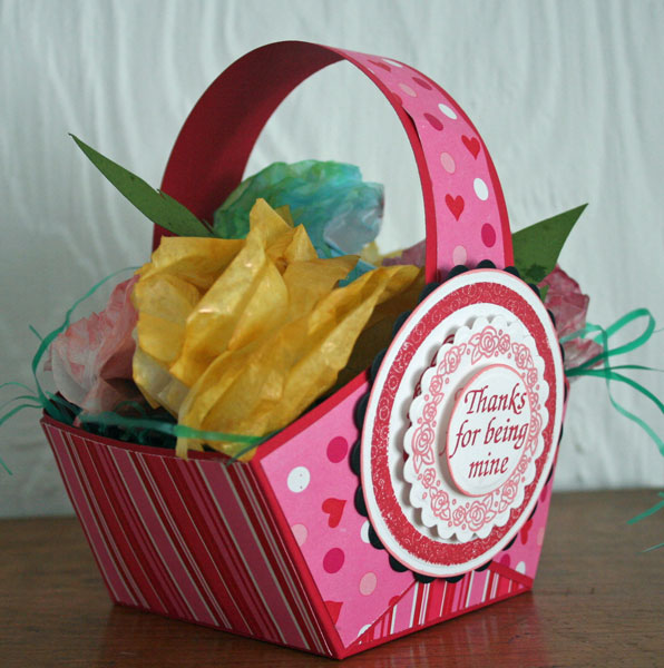 Live Laugh Scrap with Steph Ackerman Thank you flower basket