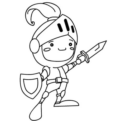 Coloriages Enfants coloriage chevalier