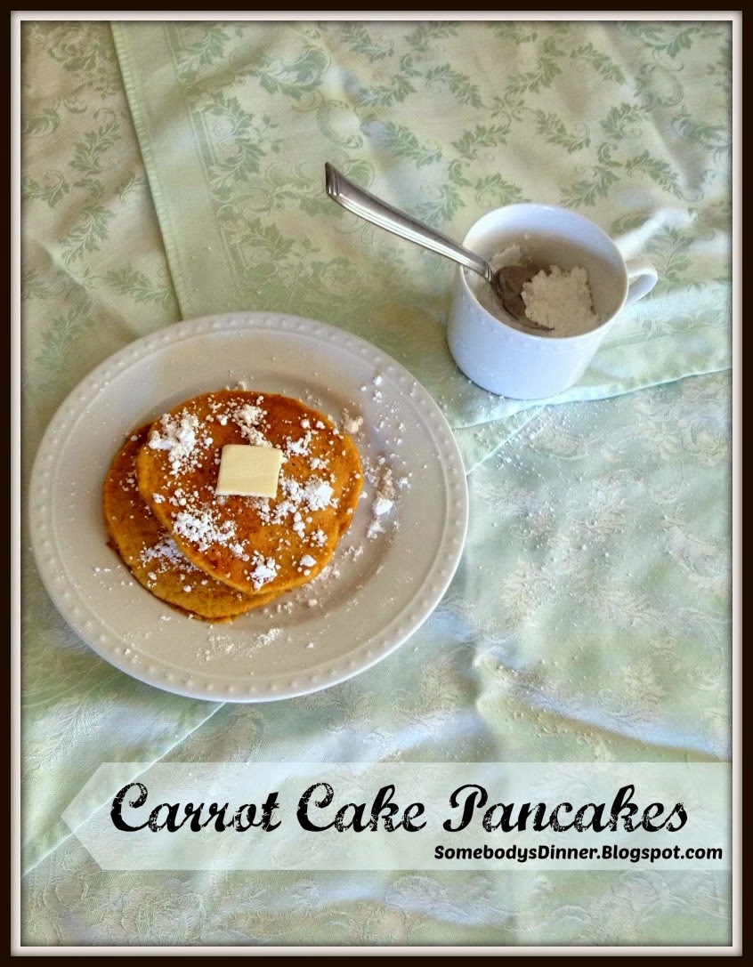 Carrot Cake Pancakes--a breakfast with the style of cake and the health awareness of carrots and whole wheat