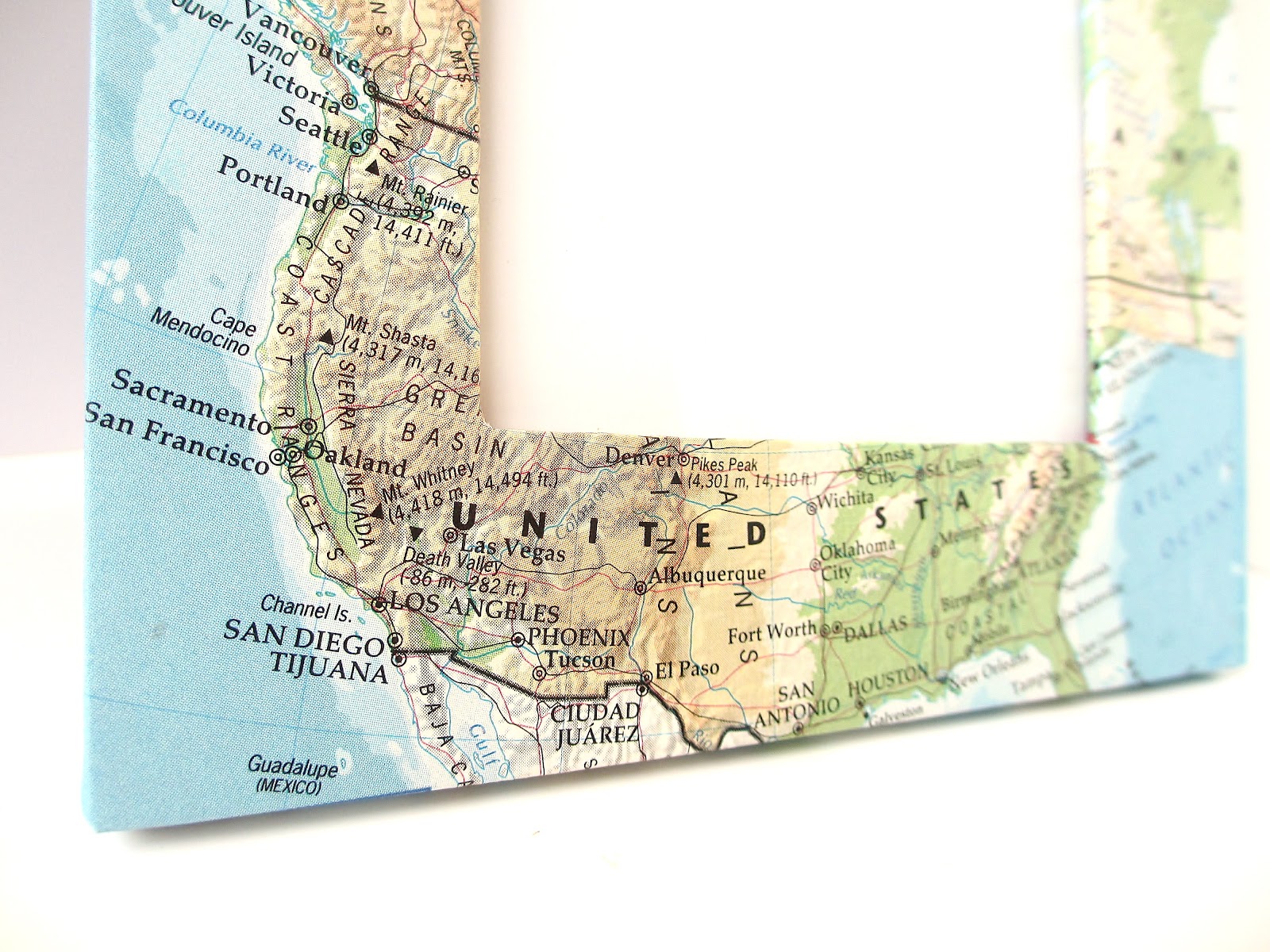 Crafts After College Map Frame