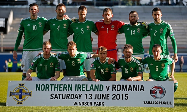 framed print Euro 2016 qualifier Northern Ireland 3 Greece 1-2015 