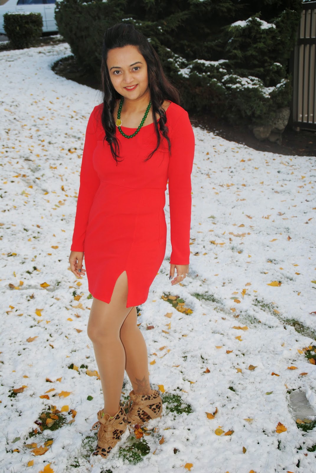Seattle winter Fashion, christmas OOTD, Seattle Fashion Blogger, Ananya in Red dress,  Indian Fashion Blogger