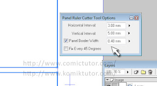 Manga Studio 4 Panel Ruler Cutter Option