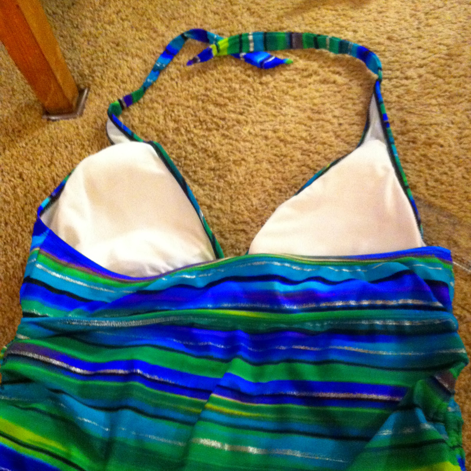 A Creative and Crafty Inspiration Converting a halter swimsuit...to a