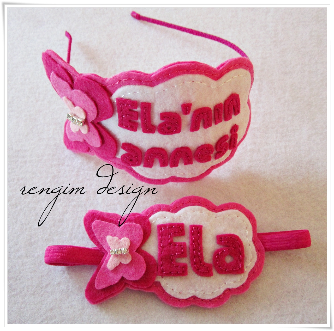 Rengim Design Anne &amp; Kız Bebek Kombini / Tema Kelebek ♥