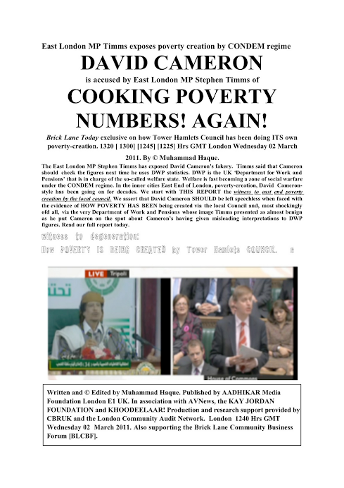 THE POVERTY that Tower Hamlets Council CREATES  exclusive INVESTIGATION into DEGENERATION