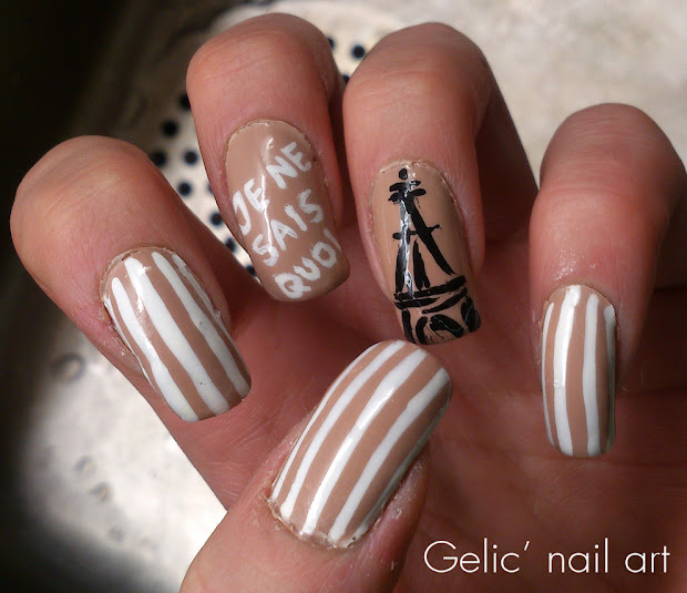 gelic' nail art paris eiffel tower