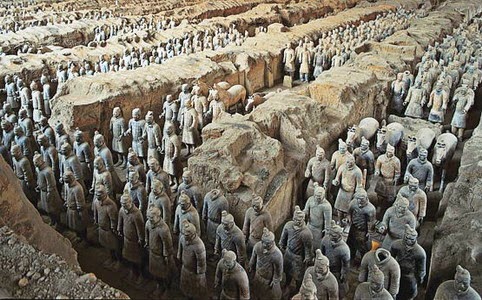 Terrakottahæren, Beijing, Kina Terrakottahæren, Beijing, Kina