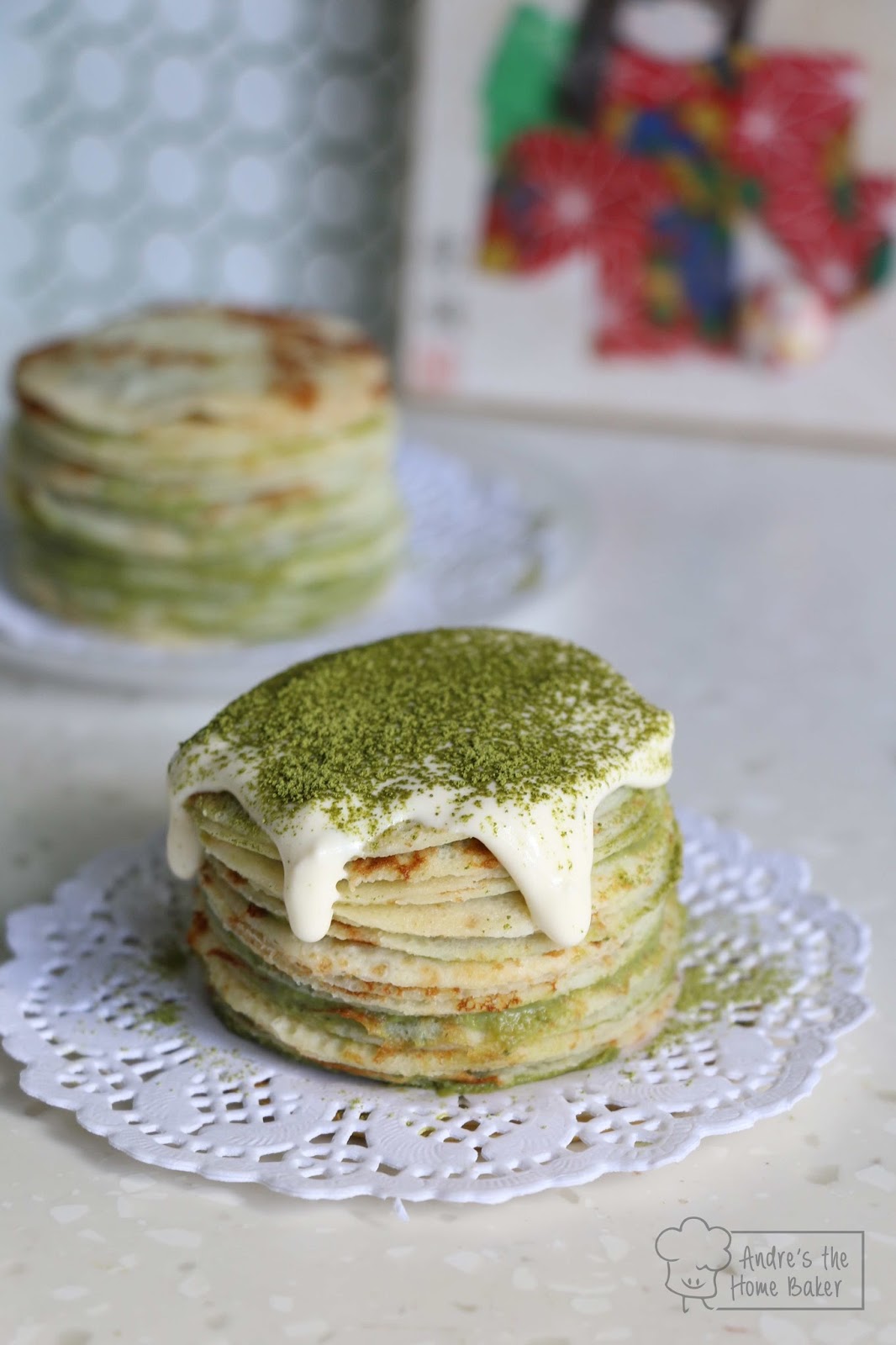 ♥ Matcha Mille Crepe ♥ Andre�s the Home Baker