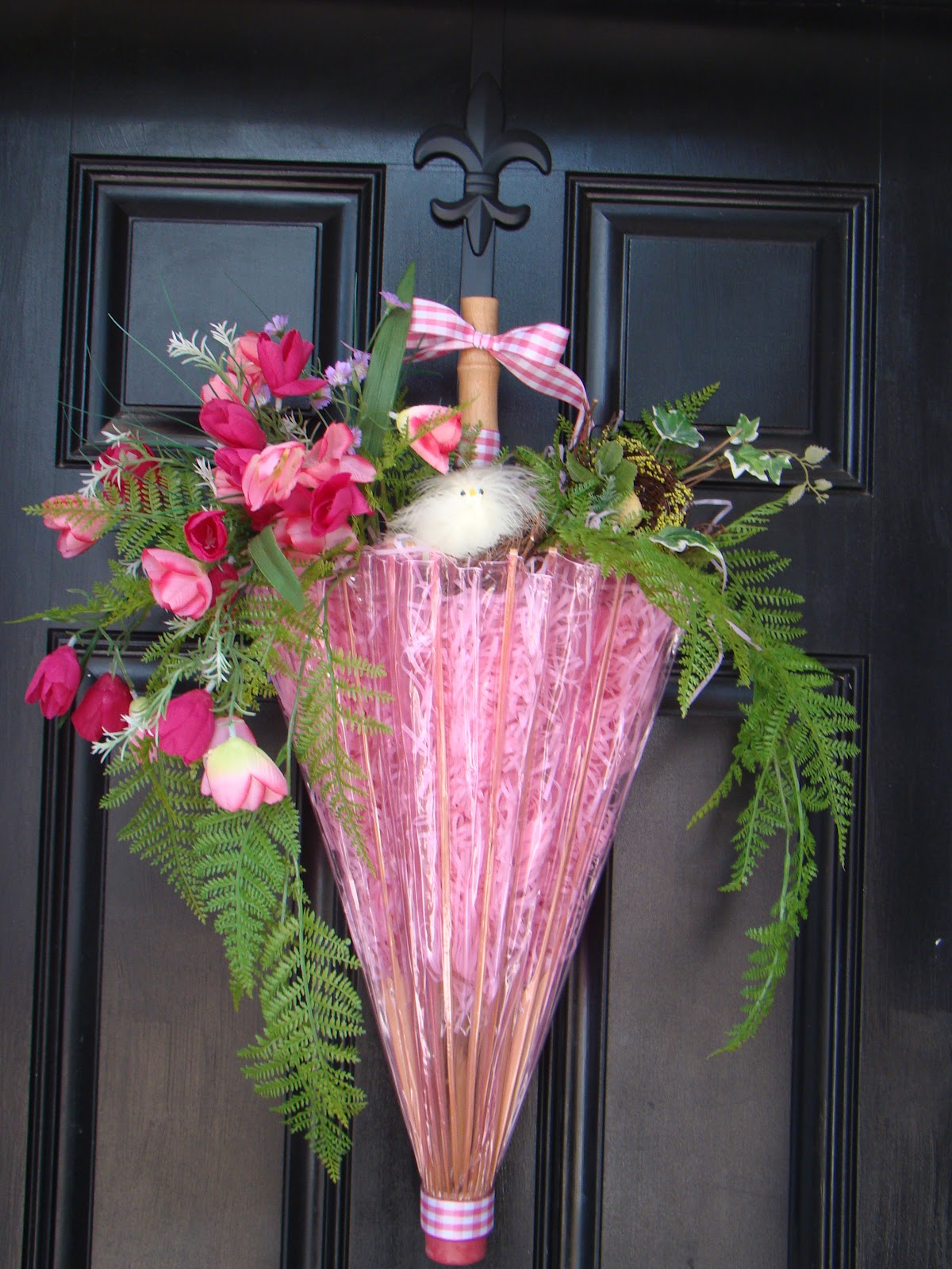 Laughing Stock Papercrafts Spring Umbrella Wreath Project