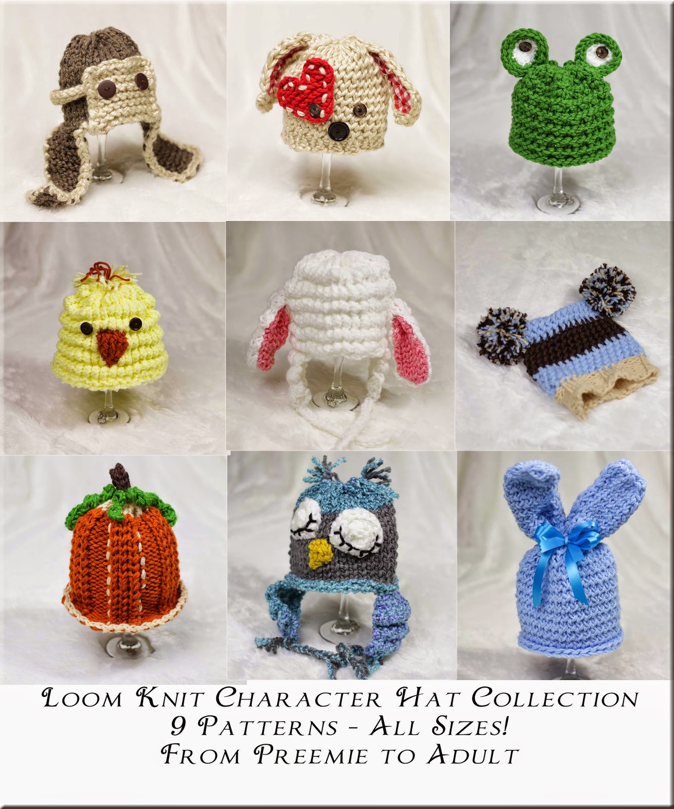 Loom Knitting by This Moment is Good!: New Loom Knit Character Hat Collection...