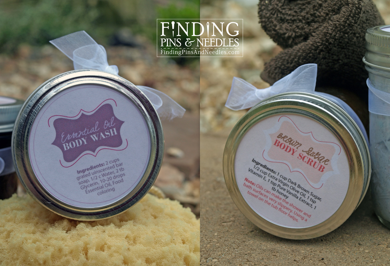 Body Scrub & Wash Printable Labels