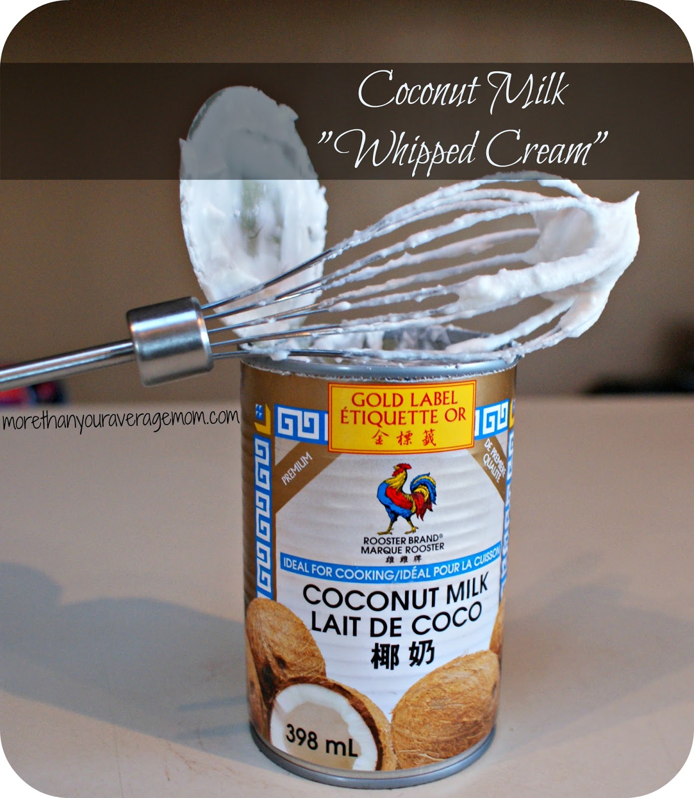 {MAKE IT} Coconut Milk "Whipped Cream" More Than Your Average Mom