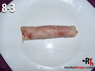 Rollitos de jamón con atún - Paso 8-3