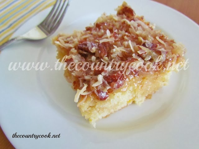 Fruit Cocktail Cake - The Country Cook