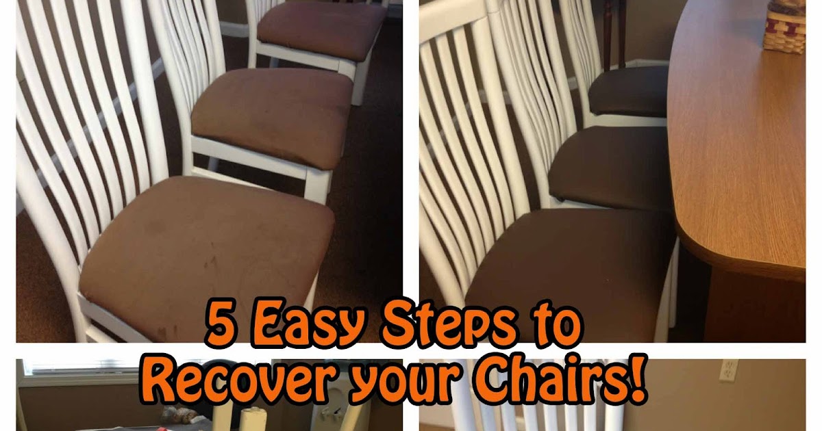 Easy DIY Dining Room Chair Recover