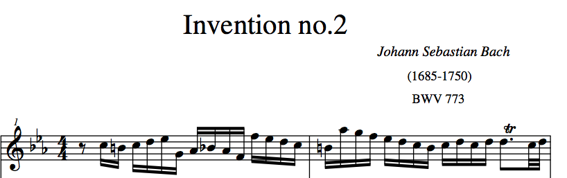 bach invention 2