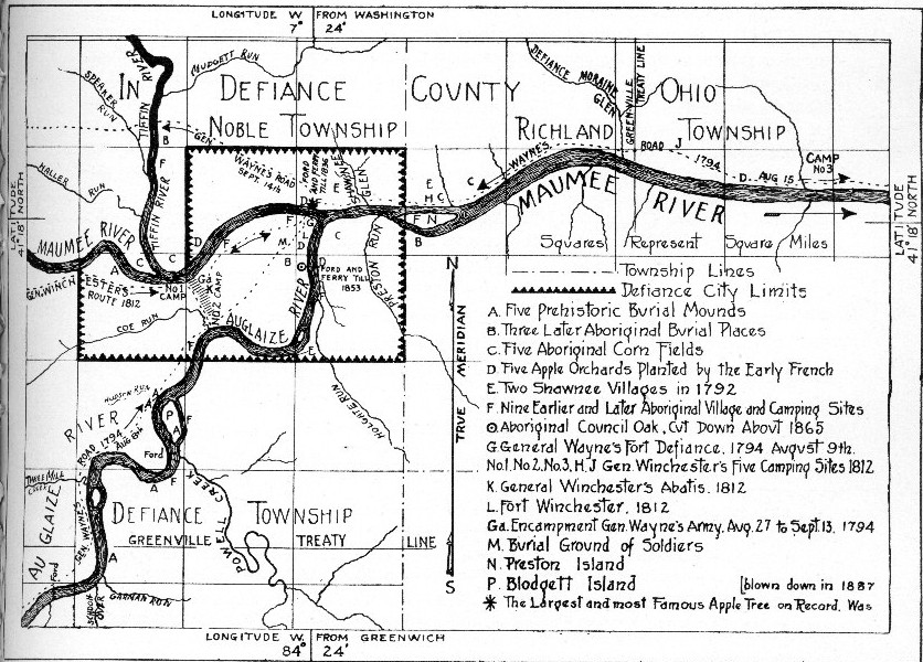 Map Of Defiance Oh Ohio