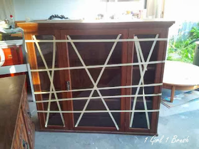 China Cabinet Makeover By 1 Girl 1 Brush - Featured On Furniture Flippin'