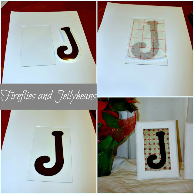 Fireflies and Jellybeans Easy Christmas Decor Frames Tutorial