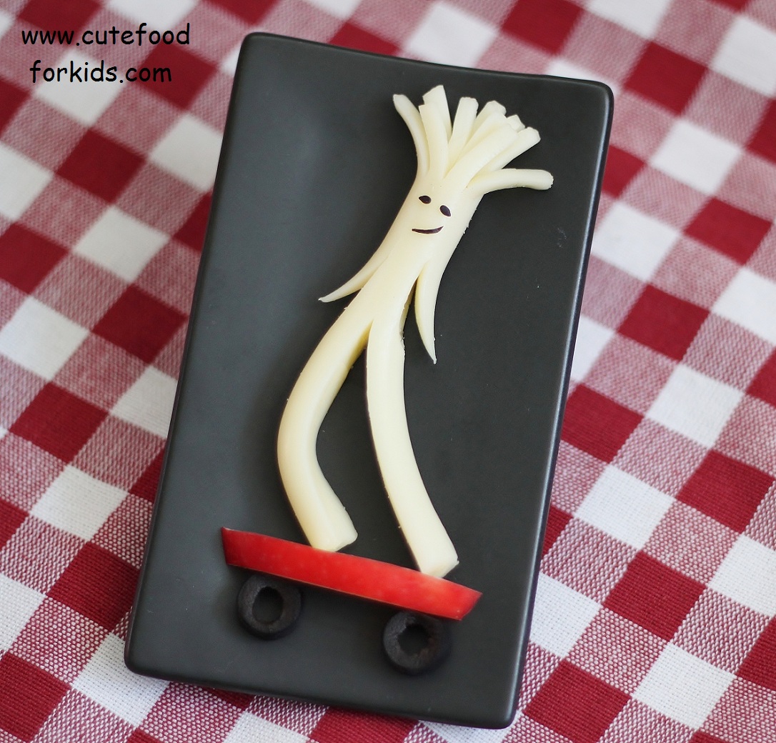 Cute Food For Kids? Fun and Healthy Snack The Famous Cheese String Man