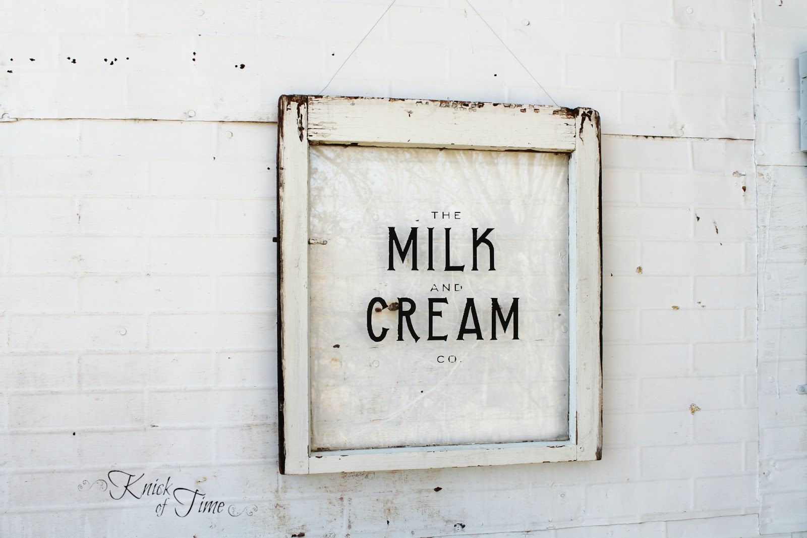 Milk and Cream Co. Sign Knick of Time