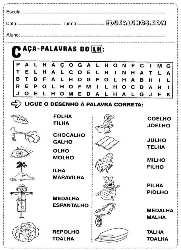 Caça palavra do LH