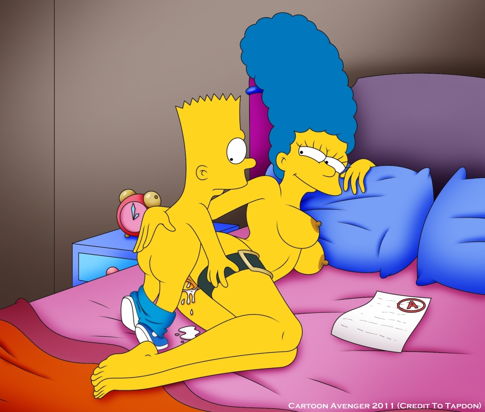 Cartoon Babes in Hot Action: Marge Simpson