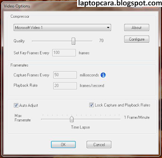 Cara Merekam Layar Laptop camstudio