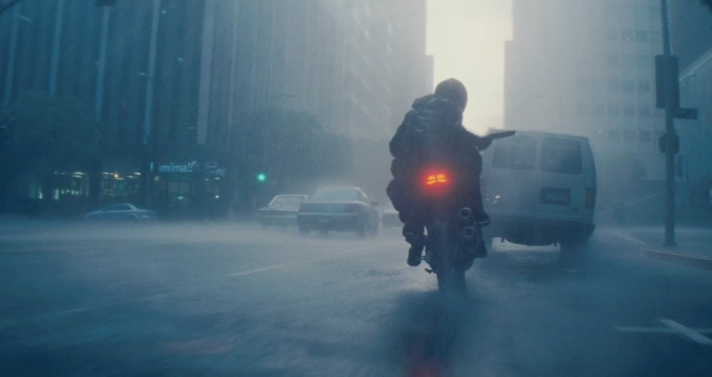 Action scene in heavy rain in the movie Inception