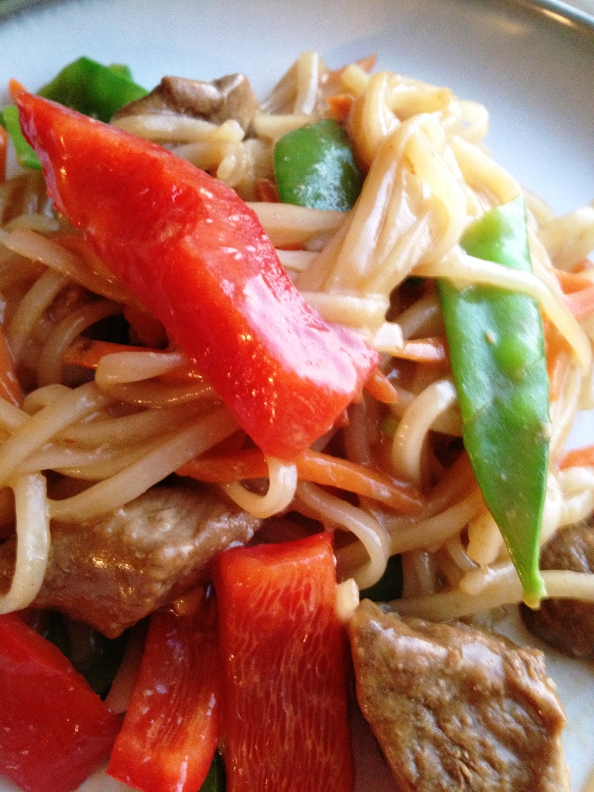 A Healthy Makeover Asian Pork and Noodles