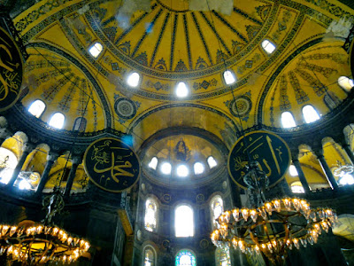 Inside Hagia Sophia Museum Istanbul Turkey