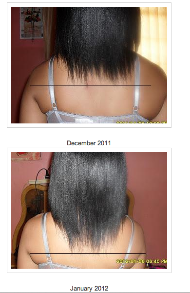 Growing relaxed hair