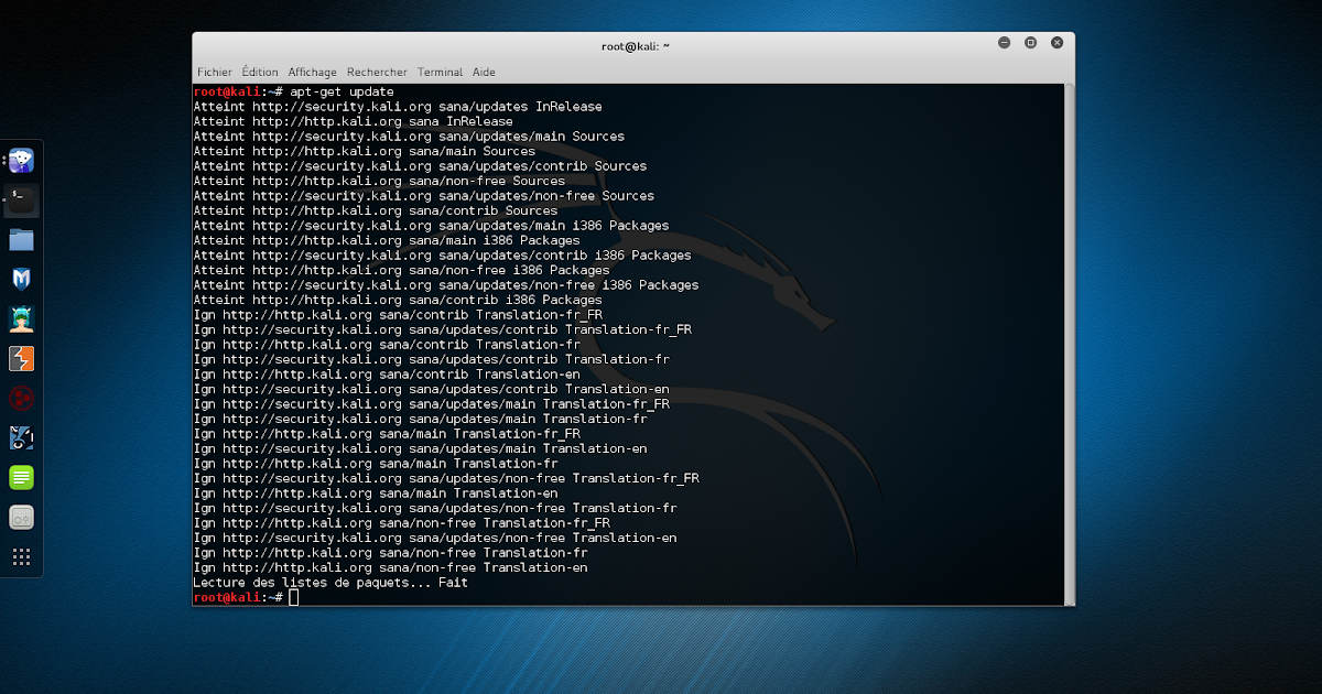 Tutos Kali Linux Mettre à jour Kali Linux