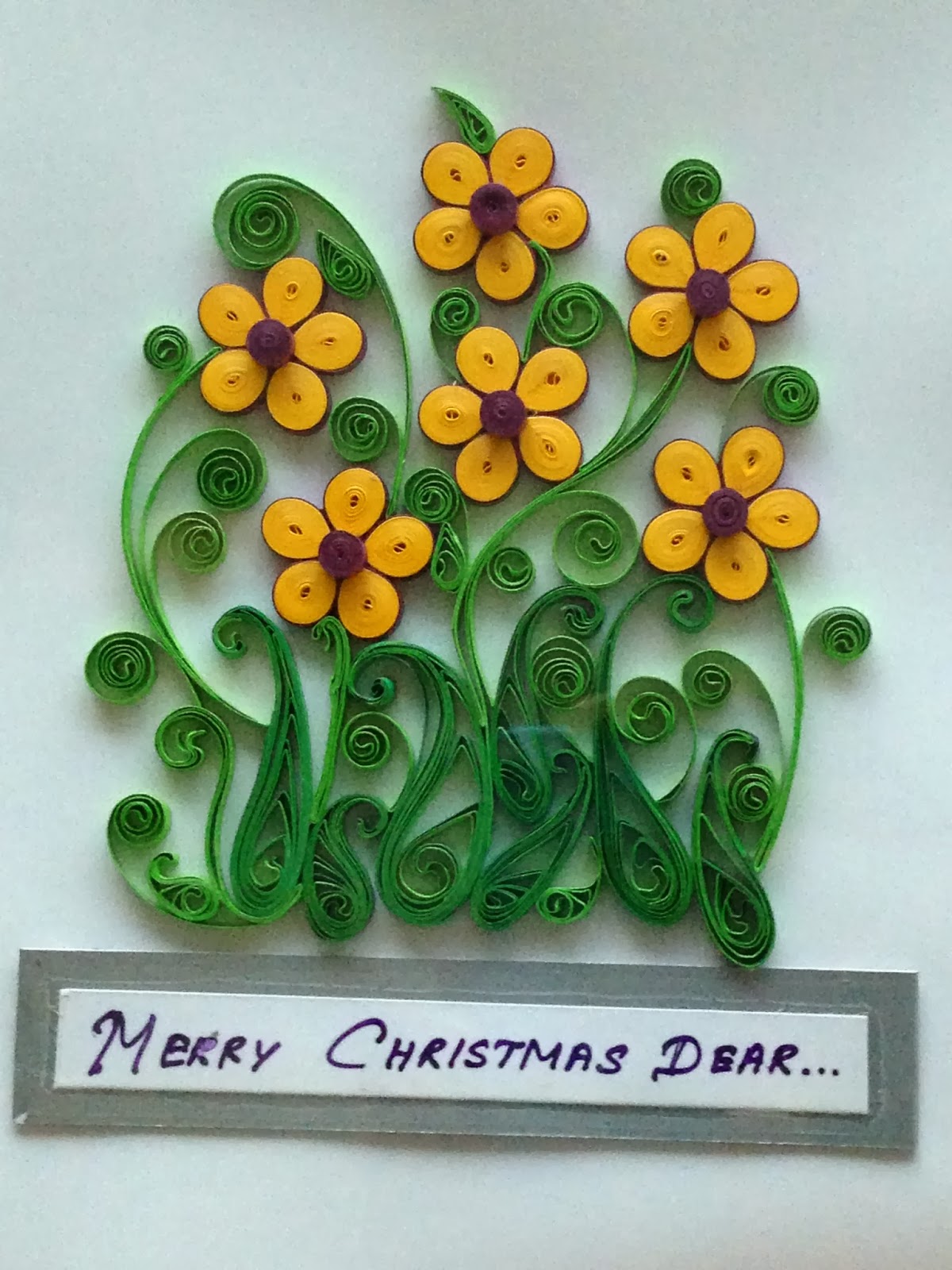 Paper Quilled Greeting Card Devika Crafts