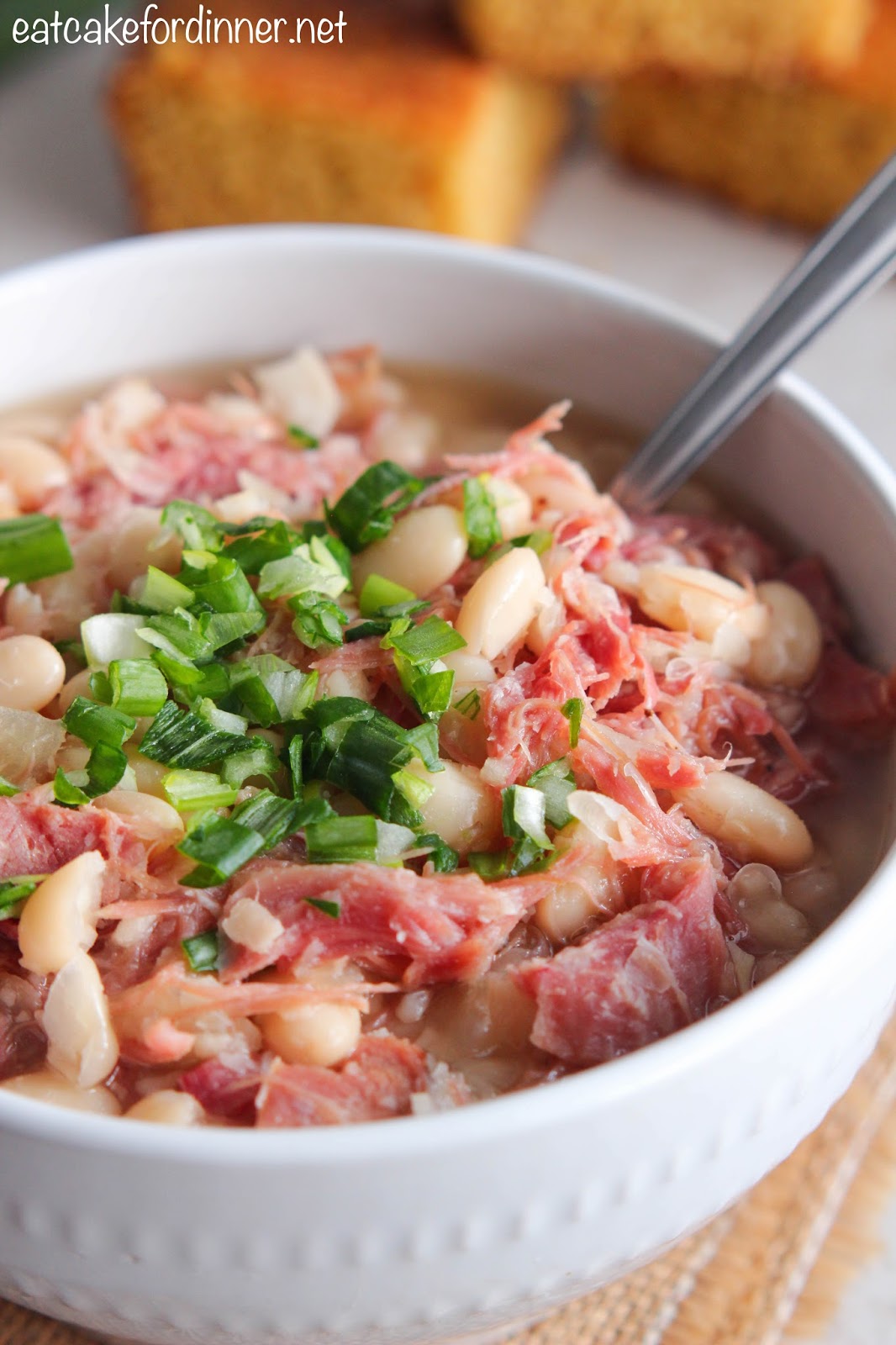 Eat Cake For Dinner Slow Cooker Ham and Beans