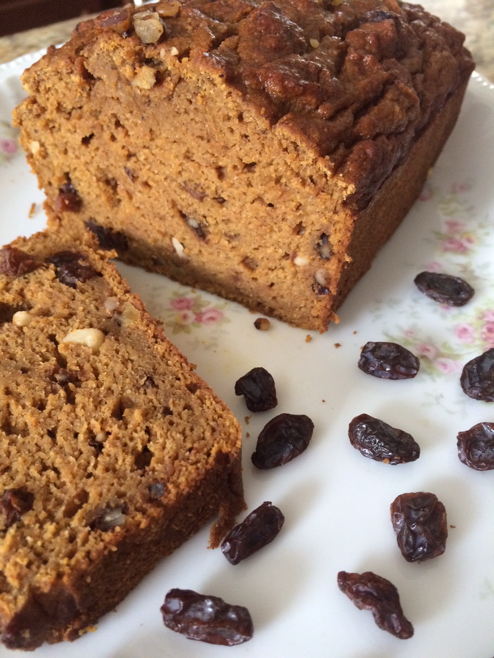 every little penny {From the Kitchen} Healthy Walnut Raisin Pumpkin Bread