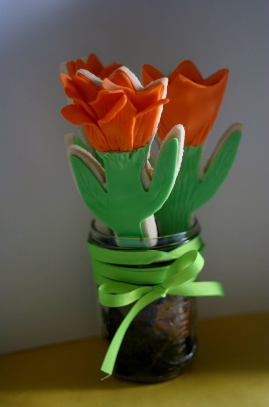 Pink Little Cake Spring Tulip Cookie Bouquet