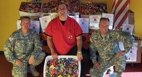 dentists buy back halloween candy to send to troops