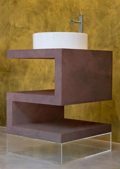 mueble lavabo diseño microcemento mueble diseño microcemento