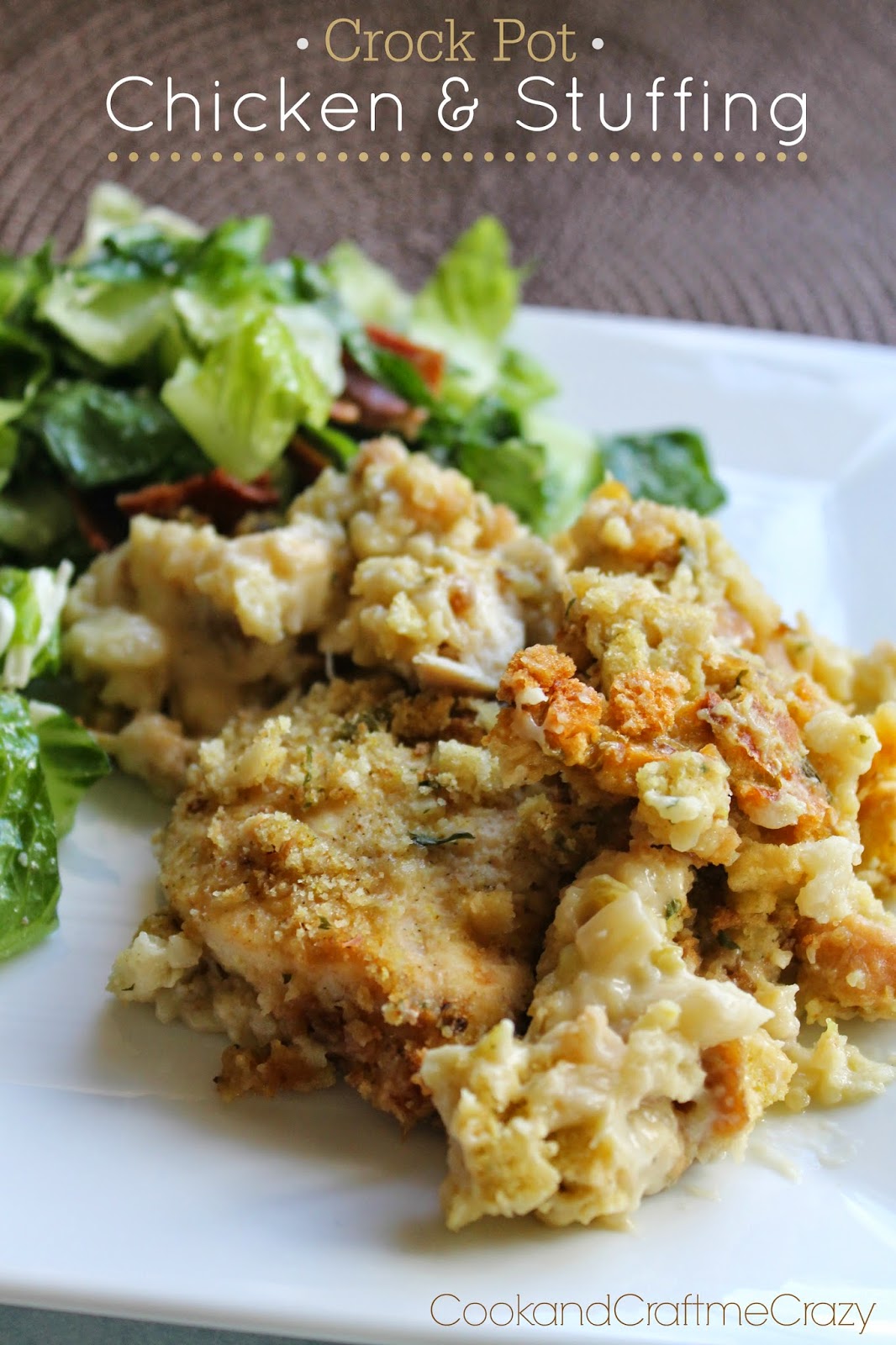 Cook and Craft Me Crazy Crock Pot Chicken & Stuffing